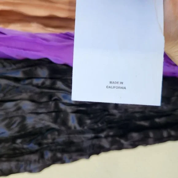 Juan Carlos Obando Colorblock Crushed Satin Scarf Autumn 2016
